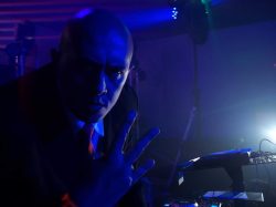 Xavier DJing as Agent 47